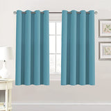 Blackout Thermal Insulated Grommet Solid Color Curtains