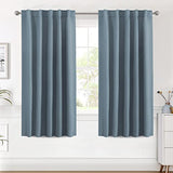 Blackout Thermal Insulated Room Darkening Back Tab/Rod Pocket Solid Color Curtains