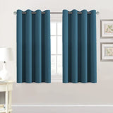 Blackout Thermal Insulated Grommet Solid Color Curtains
