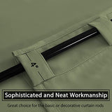 Blackout Thermal Insulated Room Darkening Back Tab/Rod Pocket Solid Color Curtains