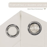 Blackout Thermal Insulated Grommet Solid Color Curtains