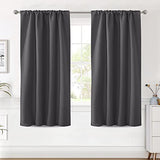 Blackout Thermal Insulated Room Darkening Back Tab/Rod Pocket Solid Color Curtains