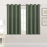 Blackout Thermal Insulated Grommet Solid Color Curtains