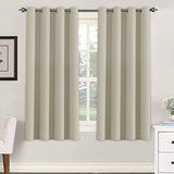 Blackout Thermal Insulated Grommet Solid Color Curtains