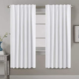 Blackout Thermal Insulated Room Darkening Back Tab/Rod Pocket Solid Color Curtains