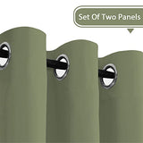Blackout Thermal Insulated Grommet Solid Color Curtains