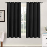Blackout Thermal Insulated Grommet Solid Color Curtains