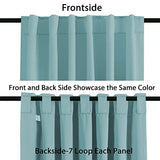 Blackout Thermal Insulated Room Darkening Back Tab/Rod Pocket Solid Color Curtains