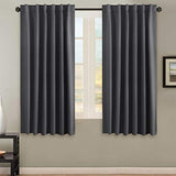 Blackout Thermal Insulated Room Darkening Back Tab/Rod Pocket Solid Color Curtains
