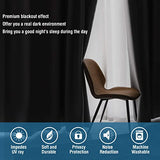 Blackout Thermal Insulated Grommet Solid Color Curtains