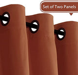 Blackout Thermal Insulated Grommet Solid Color Curtains