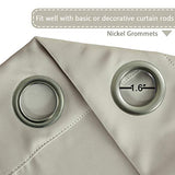 Blackout Thermal Insulated Grommet Solid Color Curtains