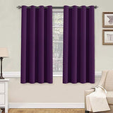 Blackout Thermal Insulated Grommet Solid Color Curtains