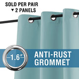 Blackout Thermal Insulated Grommet Solid Color Curtains