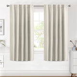 Blackout Thermal Insulated Room Darkening Back Tab/Rod Pocket Solid Color Curtains