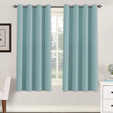 Blackout Thermal Insulated Grommet Solid Color Curtains