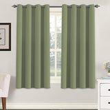 Blackout Thermal Insulated Grommet Solid Color Curtains