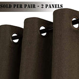 Linen Blackout Thermal Insulated  Primitive Textured Grommet Curtain
