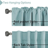 Blackout Thermal Insulated Room Darkening Back Tab/Rod Pocket Solid Color Curtains