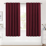Blackout Thermal Insulated Room Darkening Back Tab/Rod Pocket Solid Color Curtains