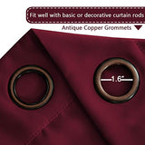 Blackout Thermal Insulated Grommet Solid Color Curtains