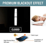 Blackout Thermal Insulated Room Darkening Back Tab/Rod Pocket Solid Color Curtains