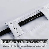 Blackout Thermal Insulated Room Darkening Back Tab/Rod Pocket Solid Color Curtains