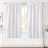 Blackout Thermal Insulated Room Darkening Back Tab/Rod Pocket Solid Color Curtains