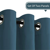 Blackout Thermal Insulated Grommet Solid Color Curtains