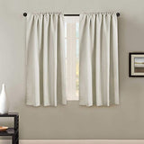 Blackout Thermal Insulated Room Darkening Back Tab/Rod Pocket Solid Color Curtains