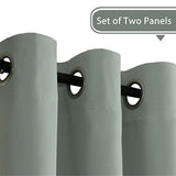 Blackout Thermal Insulated Grommet Solid Color Curtains