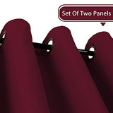 Blackout Thermal Insulated Grommet Solid Color Curtains