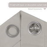 Blackout Thermal Insulated Grommet Solid Color Curtains