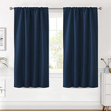 Blackout Thermal Insulated Room Darkening Back Tab/Rod Pocket Solid Color Curtains