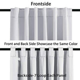 Blackout Thermal Insulated Room Darkening Back Tab/Rod Pocket Solid Color Curtains