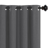 H.VERSAILTEX Natural Linen Blackout Curtains Set of 2 Panels, 100% Completely Blackout Curtains for Sliding Glass Door/Patio (52" x 96", Natural)