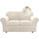 Modern Velvet Plush High Stretch Sofa Slipcover