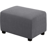 Ottoman Cover Slipcover Rectangle Fit Length Footrest Sofa Slipcovers Stool Cover