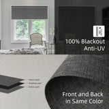 Hardwired Motorized Roller Shades 100% Blackout Dual-Sided Bouvardia