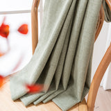 Pristine Blended Linen Curtain Pleated