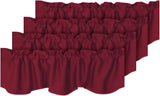 Blackout Rod Pocket Window Valance Solid Curtains