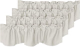 Blackout Rod Pocket Window Valance Solid Curtains