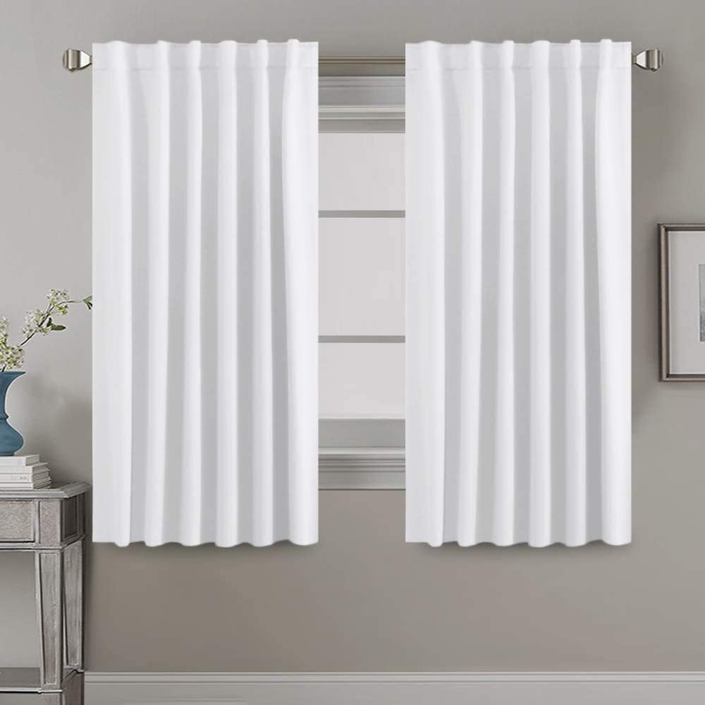 Blackout Thermal Insulated Back Tab/Rod Pocket Solid Color Curtains
