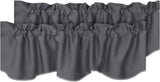 Blackout Rod Pocket Window Valance Solid Curtains