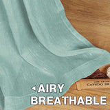 Natural Linen Blended Privacy Sheer Nickel Grommets Curtains