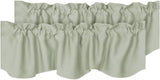 Blackout Rod Pocket Window Valance Solid Curtains