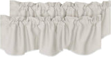Blackout Rod Pocket Window Valance Solid Curtains