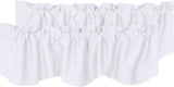 Blackout Rod Pocket Window Valance Solid Curtains