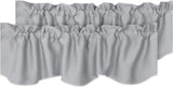 Blackout Rod Pocket Window Valance Solid Curtains