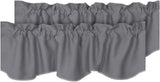 Blackout Rod Pocket Window Valance Solid Curtains